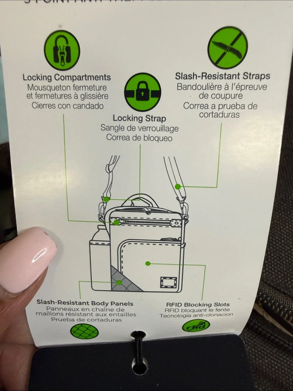 Travelon compact crossbody